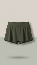 Damen-Skort aus Deep Olive