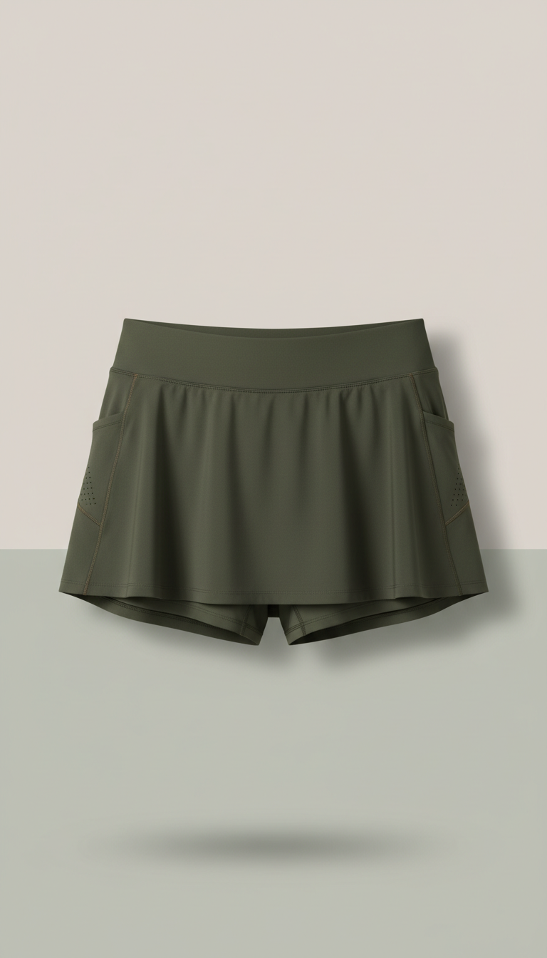 Damen-Skort aus Deep Olive