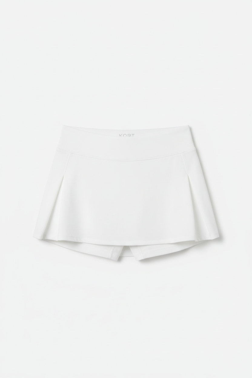 KORT Damen Skort Weiß – Airbrush Performance Material