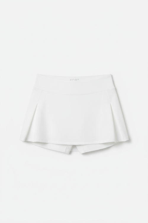 KORT Damen Skort Weiß – Airbrush Performance Material